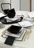 Matsservis Hermia Svart Vit Keramik 24 Delar - Serveringsfat - 8683342857826 - 4
