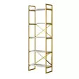 Bokhylla Hanah Home Vg3 Ge Marmormönster Spånskiva 58x175x30 cm - Bokhyllor - 8684282134886 - 1