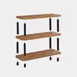 Bokhylla Hanah Home Step Svart Spånskiva 80x75x28 cm - Bokhyllor - 8683342857406 - 4