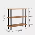 Bokhylla Hanah Home Step Svart Spånskiva 80x75x28 cm - Bokhyllor - 8683342857406 - 6