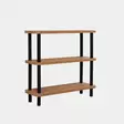Bokhylla Hanah Home Step Svart Spånskiva 80x75x28 cm - Bokhyllor - 8683342857406 - 3