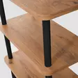 Bokhylla Hanah Home Step Svart Spånskiva 80x75x28 cm - Bokhyllor - 8683342857406 - 2