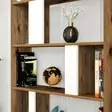 Bokhylla Hanah Home Lima Valnöt Vit Spånskiva 90x180x20 cm - Bokhyllor - 8683342169806 - 4
