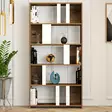 Bokhylla Hanah Home Lima Valnöt Vit Spånskiva 90x180x20 cm - Bokhyllor - 8683342169806 - 3