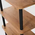 Bokhylla Hanah Home Raca Svart Spånskiva 150x74,9x35 cm - Bokhyllor - 8683342857376 - 2