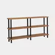Bokhylla Hanah Home Raca Svart Spånskiva 150x74,9x35 cm - Bokhyllor - 8683342857376 - 3