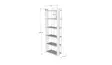 Bokhylla Hanah Home Sakran Vit Valnöt Spånskiva 63x180x32 cm - Bokhyllor - 8682870956186 - 1
