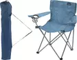 Hopfällbar blå campingstol med mugghållare och bärväska - Campingstolar och campsängar - 8721037361156 - 1