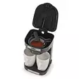Kompakt kaffebryggare | 2 porslinskoppar | 0,25 l | 450 W | Automatisk avstängning | Svart - Kaffebryggare och vattenkokare - 8711902090106 - 47