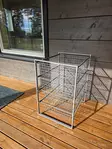 Korihylly harmaa 4 osaa - koko 45 x 53 x 70 cm - Förvaringslådor och korgar - 6405086016756 - 8