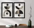 Inramad MDF-tavla Wallity Brun Mink Vit Svart MDF 38x53 cm 2 Delar - Tavlor och ramar - 8683743825066 - 2