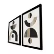 Inramad MDF-tavla Wallity Brun Mink Vit Svart MDF 38x53 cm 2 Delar - Tavlor och ramar - 8683743825066 - 3