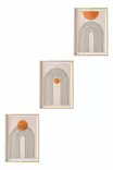 Inramad MDF-tavla Wallity Flerfärgad MDF 50x70 cm 3 Delar - Tavlor och ramar - 8684282338376 - 1