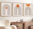 Inramad MDF-tavla Wallity Flerfärgad MDF 50x70 cm 3 Delar - Tavlor och ramar - 8684282338376 - 2