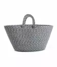 Dekorativ Väska Aberto Design Navy Blue Bomull 30 cm - Förvaringslådor och korgar - 8683743770366 - 3