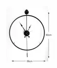 Väggklocka Wallity Svart Metall 58x80 cm - Väggklockor - 8684282802686 - 1