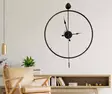 Väggklocka Wallity Svart Metall 58x80 cm - Väggklockor - 8684282802686 - 2