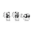 Väggdekor Metall Wallity Pandas Svart Metall 18x26 cm 20x27 cm 28x18 cm 3 Delar - Dekorationer, prydnadsföremål - 8683342941136 - 7