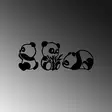 Väggdekor Metall Wallity Pandas Svart Metall 18x26 cm 20x27 cm 28x18 cm 3 Delar - Dekorationer, prydnadsföremål - 8683342941136 - 6