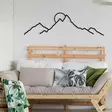 Väggdekor Metall Wallity Ayers Svart Metall 100x29 cm - Dekorationer, prydnadsföremål - 8683742940036 - 2
