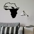 Väggdekor Metall Wallity African 1 Svart Metall 55x57 cm - Dekorationer, prydnadsföremål - 8683342111966 - 5