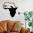Väggdekor Metall Wallity African 1 Svart Metall 55x57 cm - Dekorationer, prydnadsföremål - 8683342111966 - 2