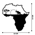 Väggdekor Metall Wallity African 1 Svart Metall 55x57 cm - Dekorationer, prydnadsföremål - 8683342111966 - 7