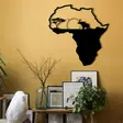 Väggdekor Metall Wallity African 1 Svart Metall 55x57 cm - Dekorationer, prydnadsföremål - 8683342111966 - 4