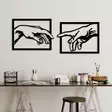 Väggdekor Metall Wallity Hands Svart Metall 36x49 cm 2 Delar - Dekorationer, prydnadsföremål - 8684282474456 - 4