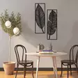 Väggdekor Metall Wallity Svart Metall 49x73 cm 2 Delar - Dekorationer, prydnadsföremål - 8682870318236 - 3