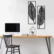 Väggdekor Metall Wallity Svart Metall 49x73 cm 2 Delar - Dekorationer, prydnadsföremål - 8682870318236 - 2