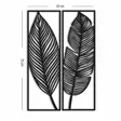 Väggdekor Metall Wallity Svart Metall 49x73 cm 2 Delar - Dekorationer, prydnadsföremål - 8682870318236 - 1