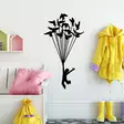 Väggdekor Metall Wallity Flying Boy 3 Svart Metall 45x85 cm - Dekorationer, prydnadsföremål - 8683743841936 - 3