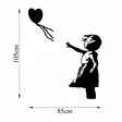 Väggdekor Metall Wallity Banksy Svart Metall 105x85 cm - Dekorationer, prydnadsföremål - 8683743016846 - 1