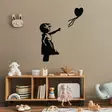 Väggdekor Metall Wallity Banksy Svart Metall 105x85 cm - Dekorationer, prydnadsföremål - 8683743016846 - 4