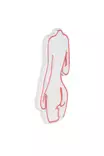 Dekorativ Led Väggbelysning Wallity Sexy Woman Rosa Plast 22x42 cm - Ljussmycken och ljusfigurer - 8682870288546 - 8