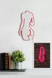 Dekorativ Led Väggbelysning Wallity Sexy Woman Rosa Plast 22x42 cm - Ljussmycken och ljusfigurer - 8682870288546 - 4