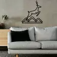 Väggdekor Metall Wallity Amentes Svart Metall 49x51 cm - Dekorationer, prydnadsföremål - 8684283349456 - 3
