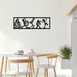 Väggdekor Metall Wallity Musicians Svart Metall 60x19 cm - Dekorationer, prydnadsföremål - 8681875514636 - 2