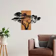 Väggdekor Trä Wallxpert Acacia Tree Valnöt/Svart Trä/Metall 90x58 cm - Dekorationer, prydnadsföremål - 8683743421176 - 4