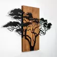 Väggdekor Trä Wallxpert Acacia Tree Valnöt/Svart Trä/Metall 90x58 cm - Dekorationer, prydnadsföremål - 8683743421176 - 6