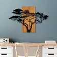 Väggdekor Trä Wallxpert Acacia Tree Valnöt/Svart Trä/Metall 90x58 cm - Dekorationer, prydnadsföremål - 8683743421176 - 2