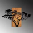 Väggdekor Trä Wallxpert Acacia Tree Valnöt/Svart Trä/Metall 90x58 cm - Dekorationer, prydnadsföremål - 8683743421176 - 5
