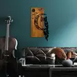 Väggdekor Trä Wallity Owl Valnöt/Svart Trä/Metall 36x66x3 cm - Dekorationer, prydnadsföremål - 8684282397366 - 4