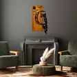Väggdekor Trä Wallity Owl Valnöt/Svart Trä/Metall 36x66x3 cm - Dekorationer, prydnadsföremål - 8684282397366 - 5
