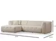 Hörnsoffa Atelier del Sofa Cady Beige Polyester 300x150x72 cm - Soffor - 8683742673866 - 7