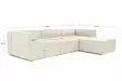 Hörnsoffa Atelier del Sofa Fora Ecru Linne 297x190x66 cm - Soffor - 8684282395836 - 18
