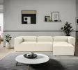 Hörnsoffa Atelier del Sofa Fora Ecru Linne 297x190x66 cm - Soffor - 8684282395836 - 3