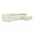 Hörnsoffa Atelier del Sofa Fora Ecru Linne 297x190x66 cm - Soffor - 8684282395836 - 1