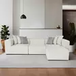 Hörnsoffa Atelier del Sofa Frida Ecru Linne 300x68x107 cm - Soffor - 8683742933816 - 2